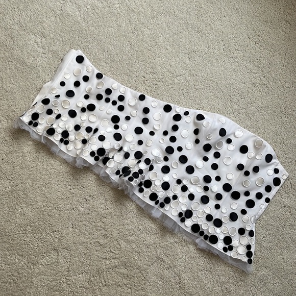 Polka Dot Strapless Toole Corset Top - Picture 8 of 8